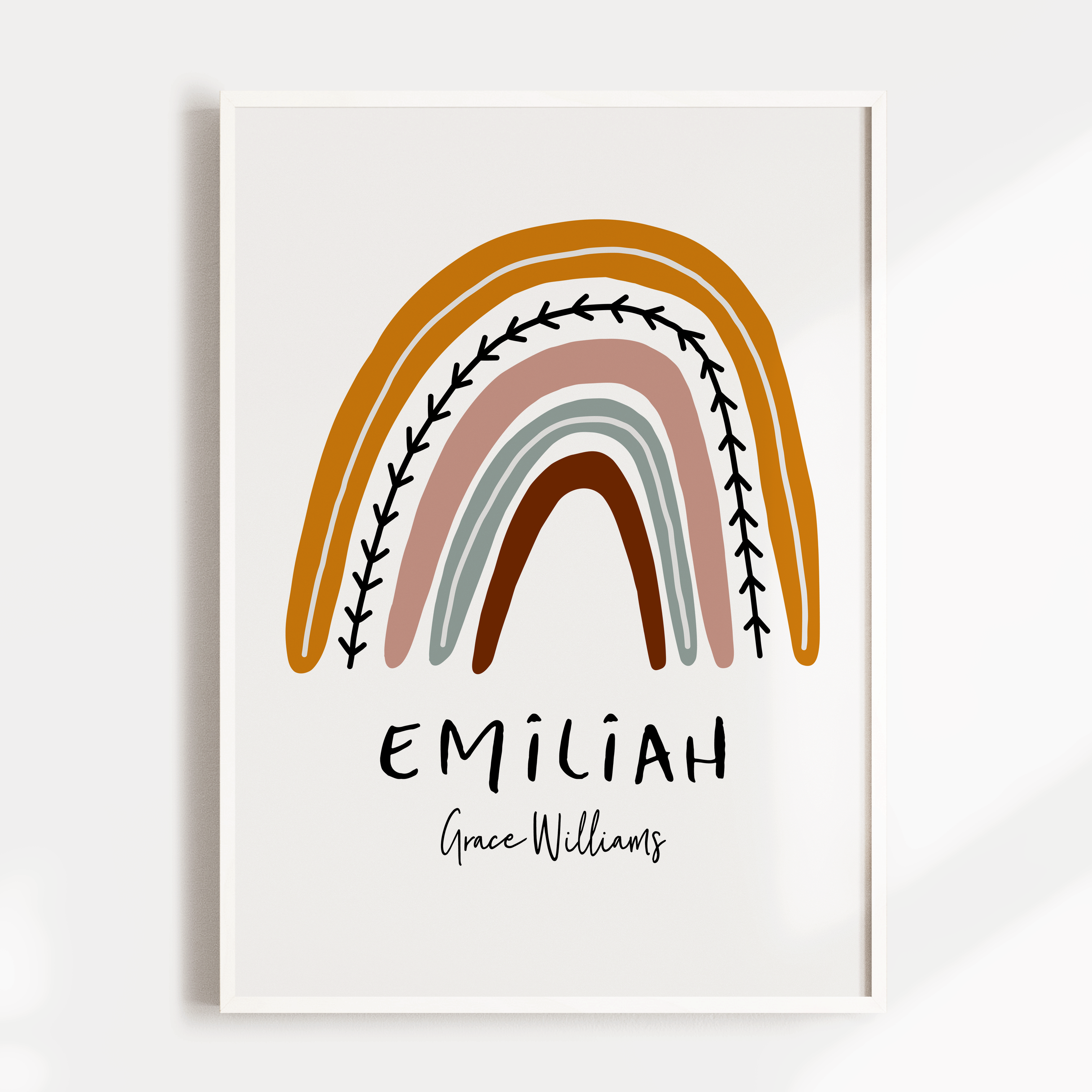 Rainbow Name Print