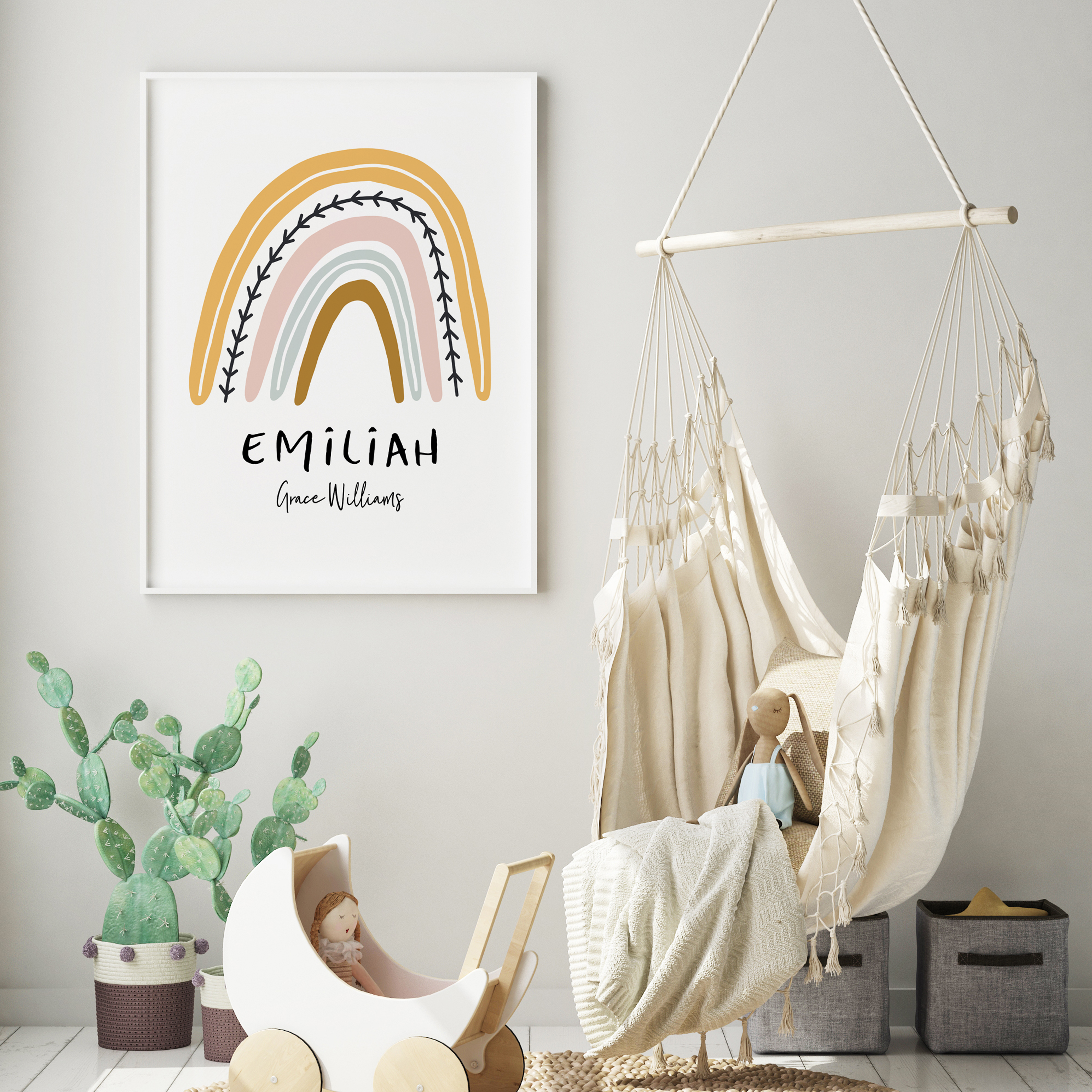 Rainbow Name Print