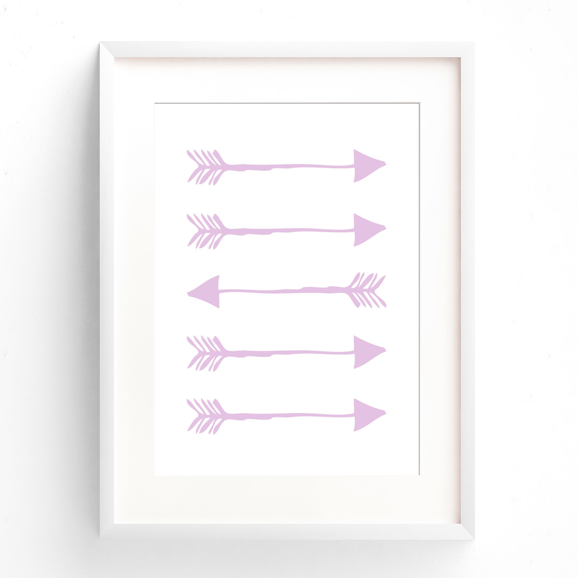 Purple Tribal Arrow Print