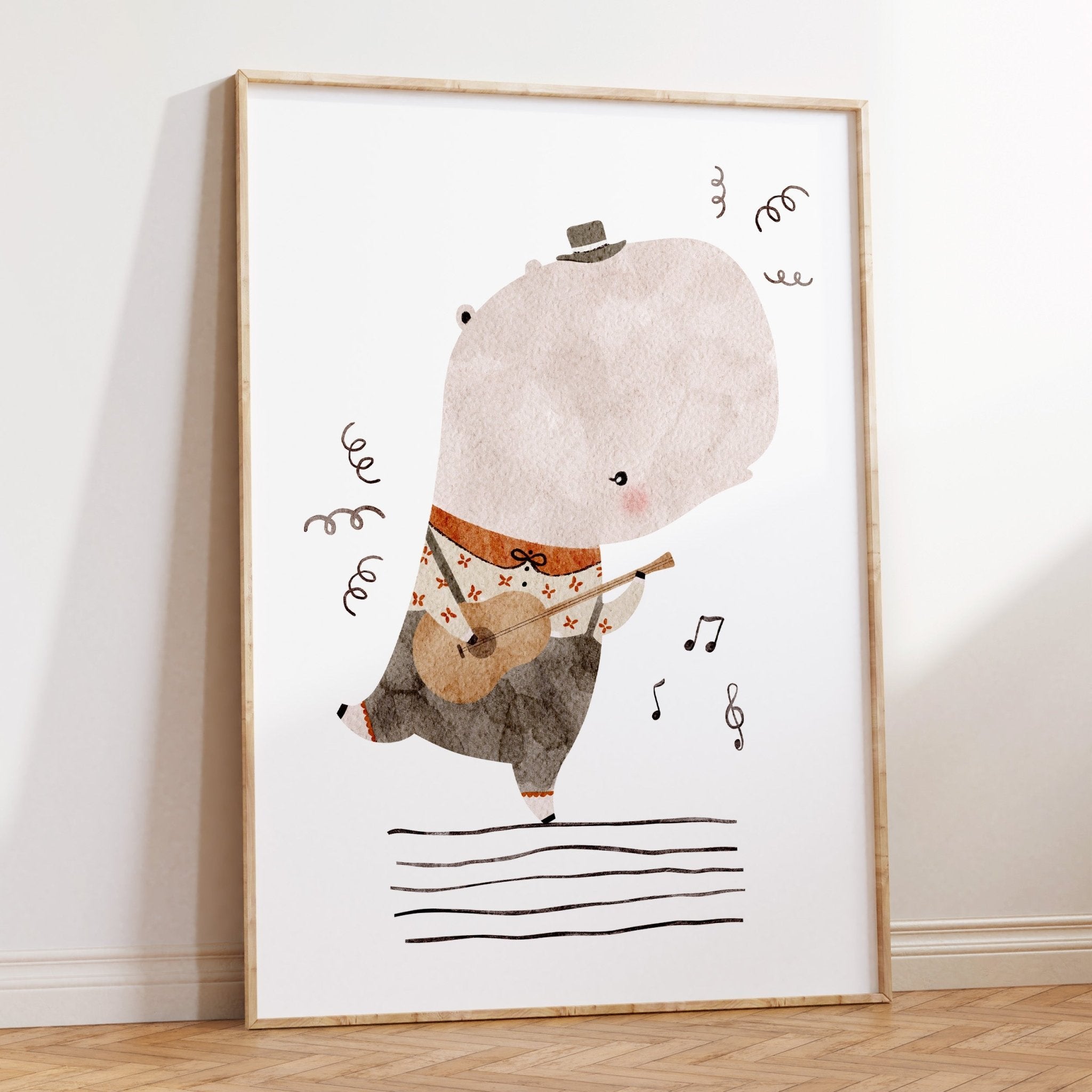 Jungle Jazz Hippo Print