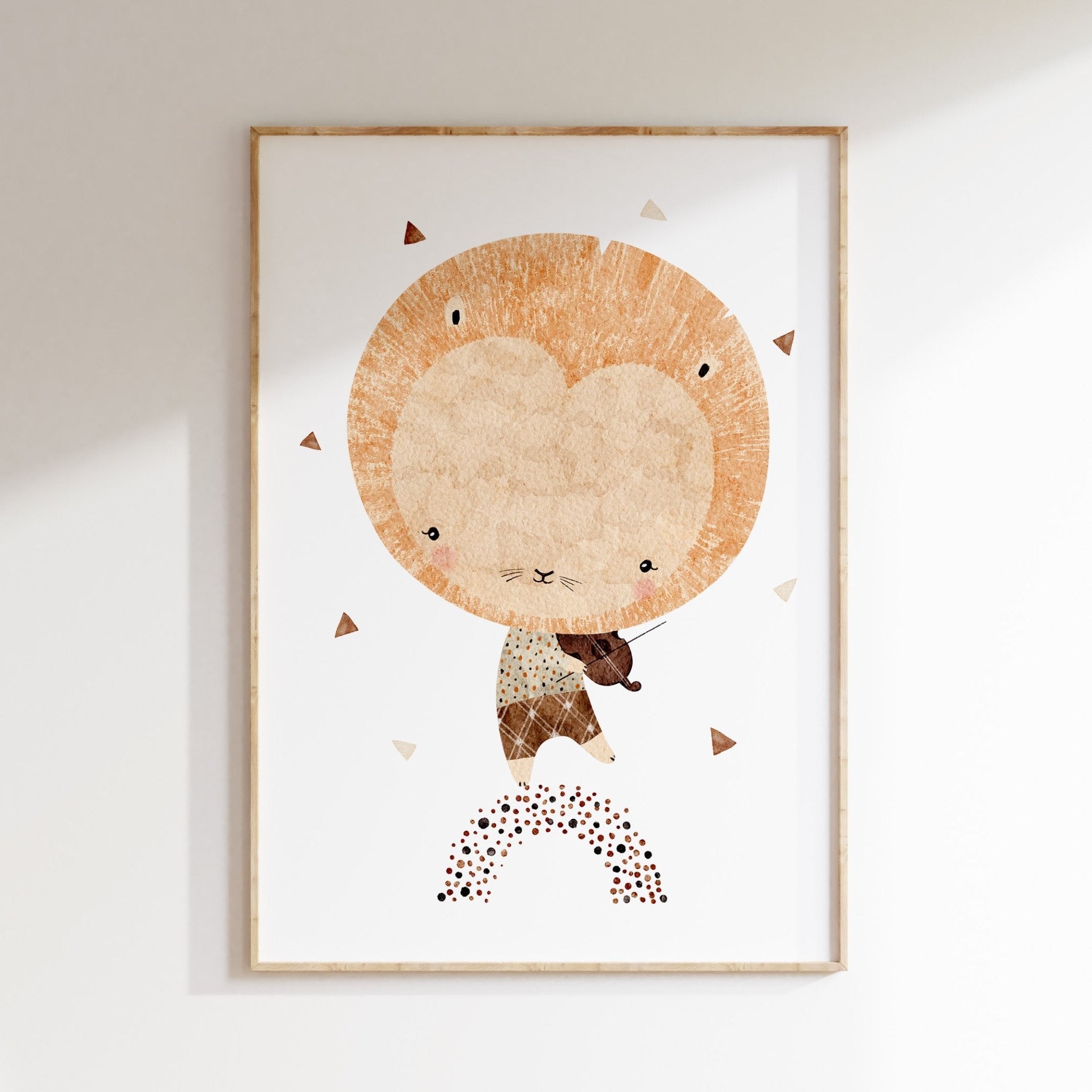Jungle Jazz Lion Print