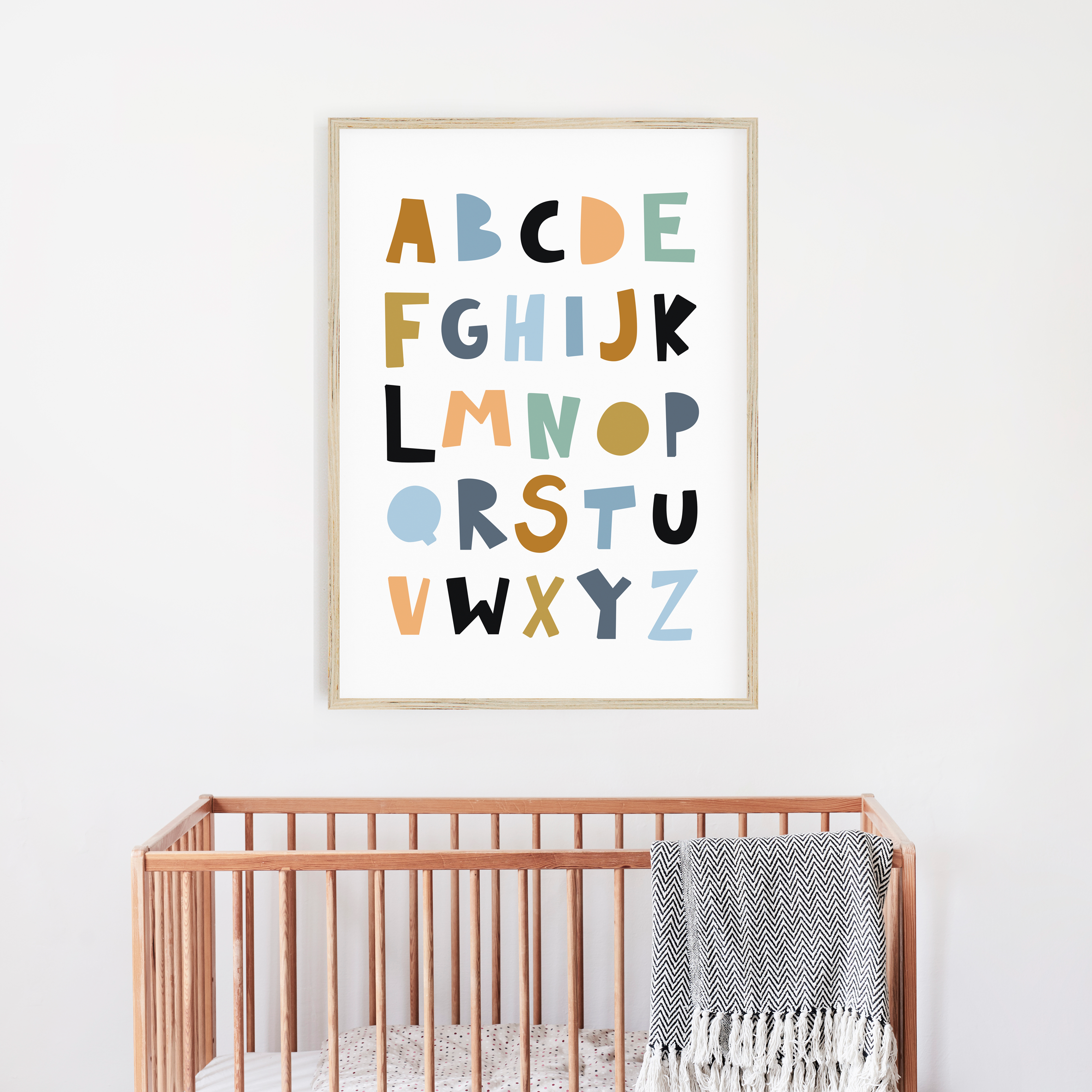 alphabet nursery wall art