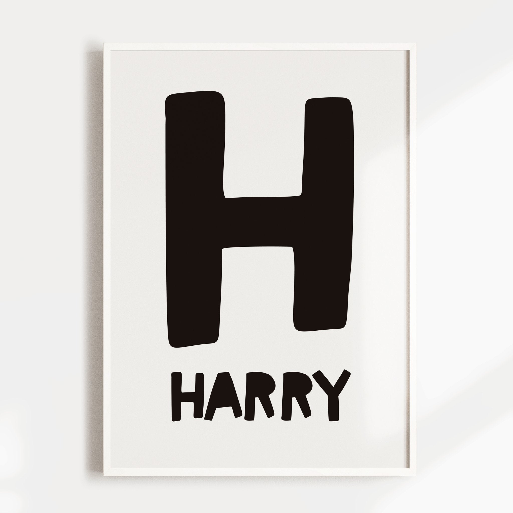 Letter & Name Print