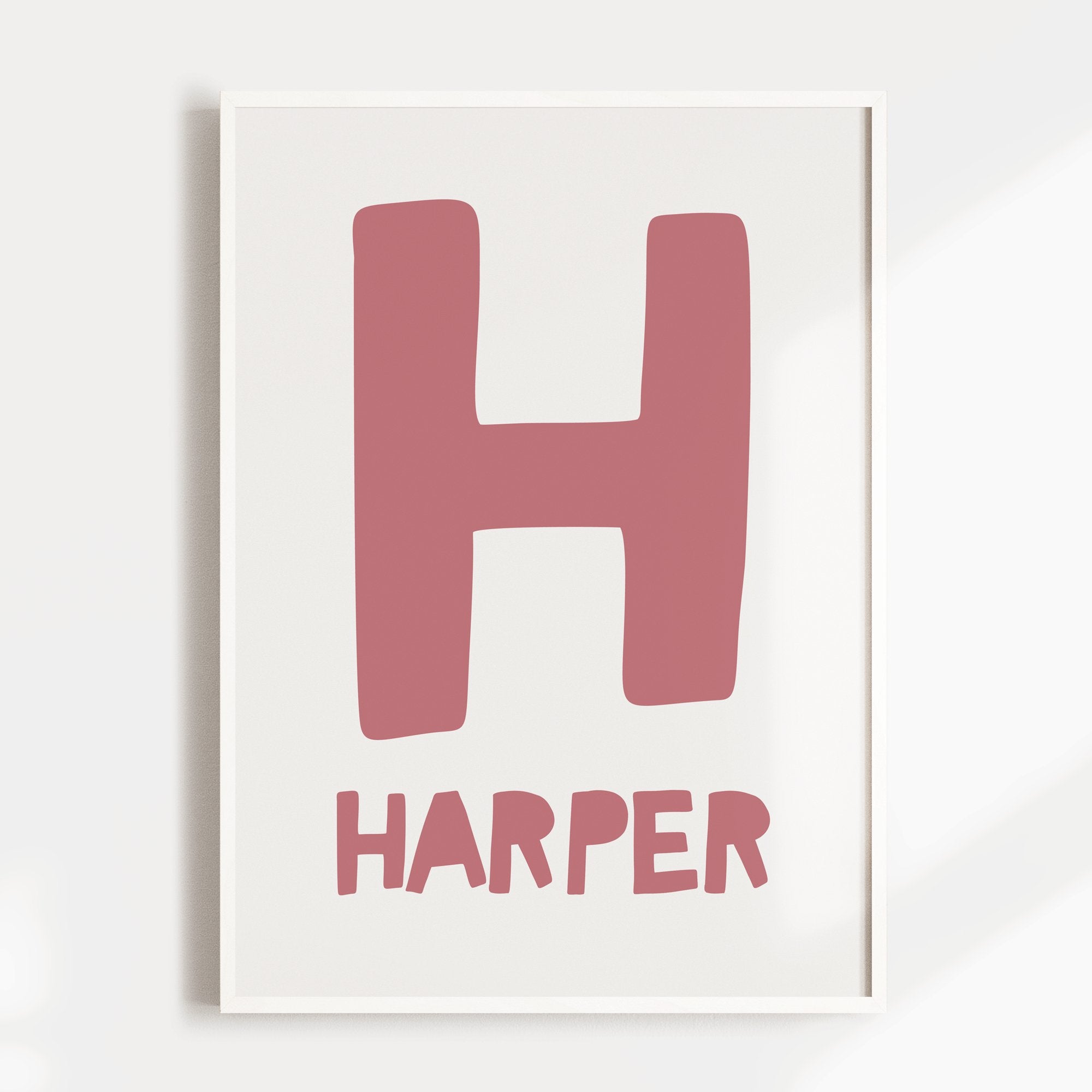 Letter & Name Print