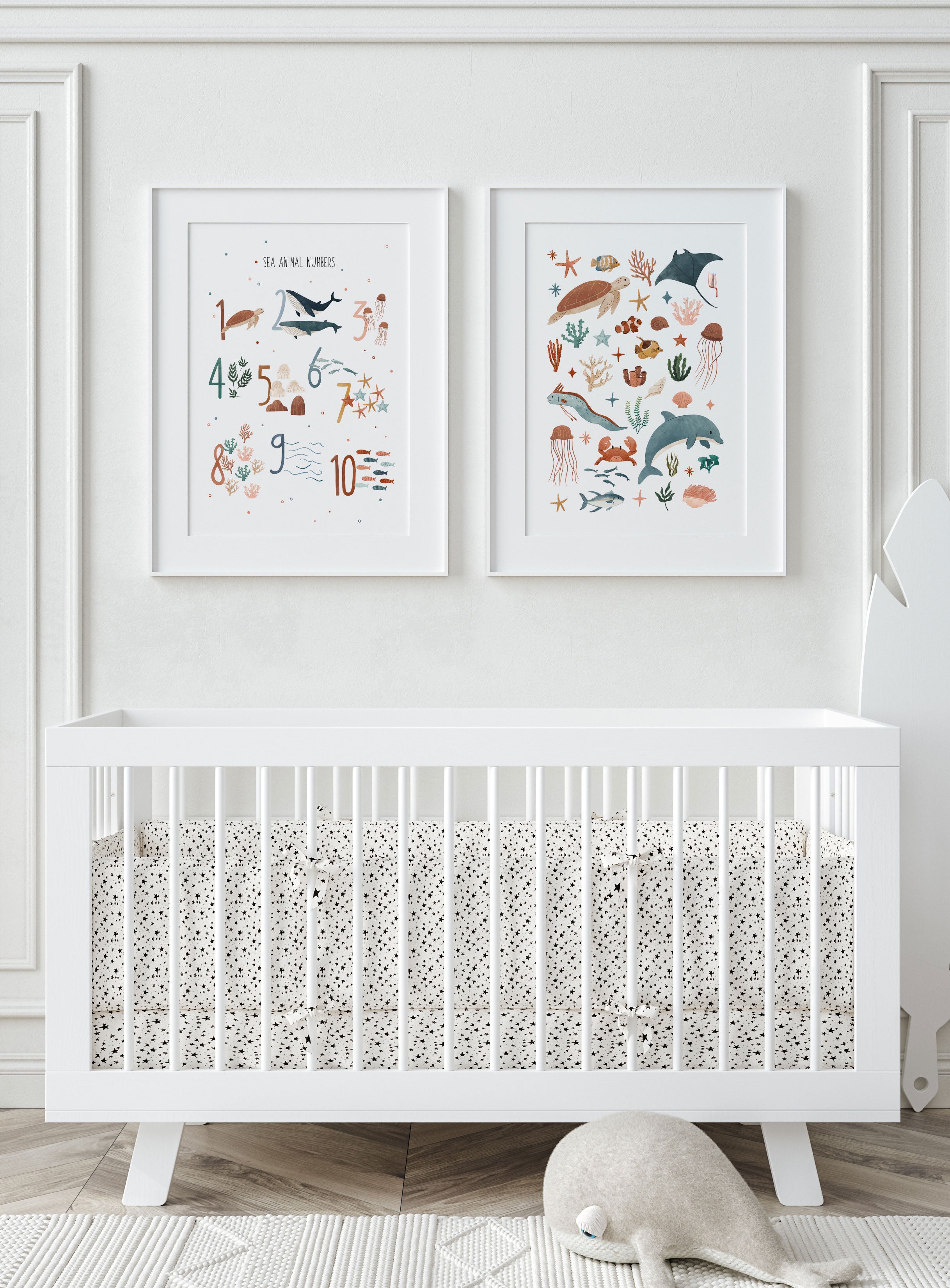 Ocean Animals Number Print