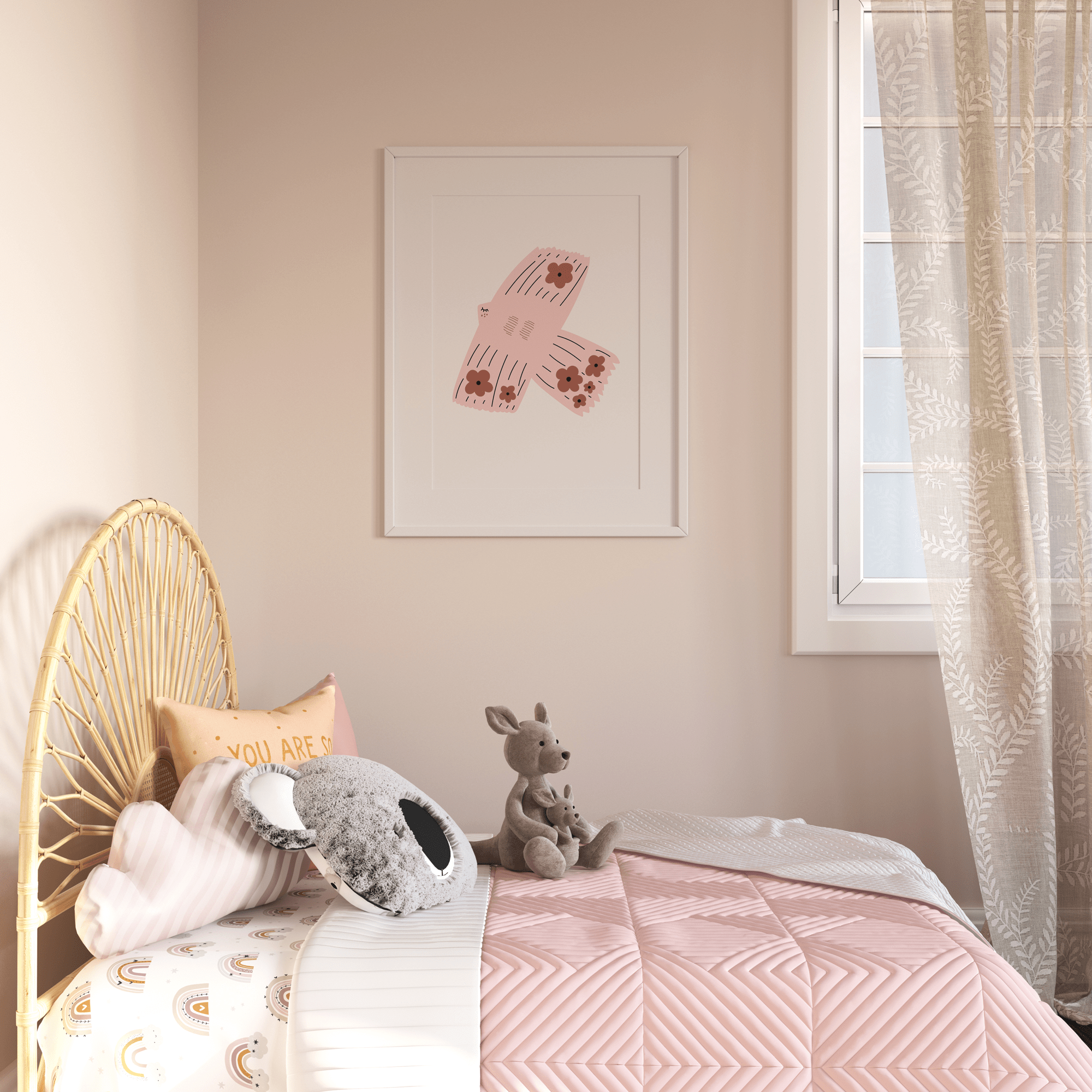 Pink Dove Print