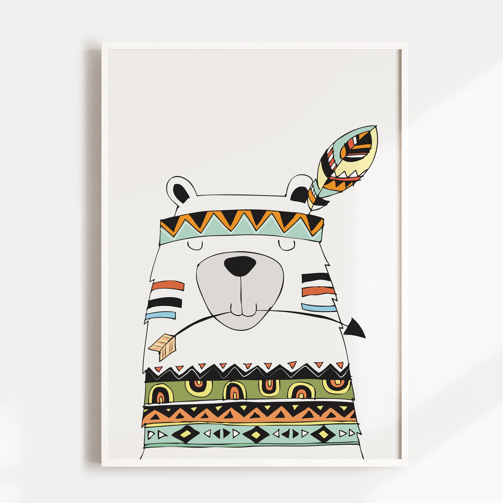 Tribal Bear Print