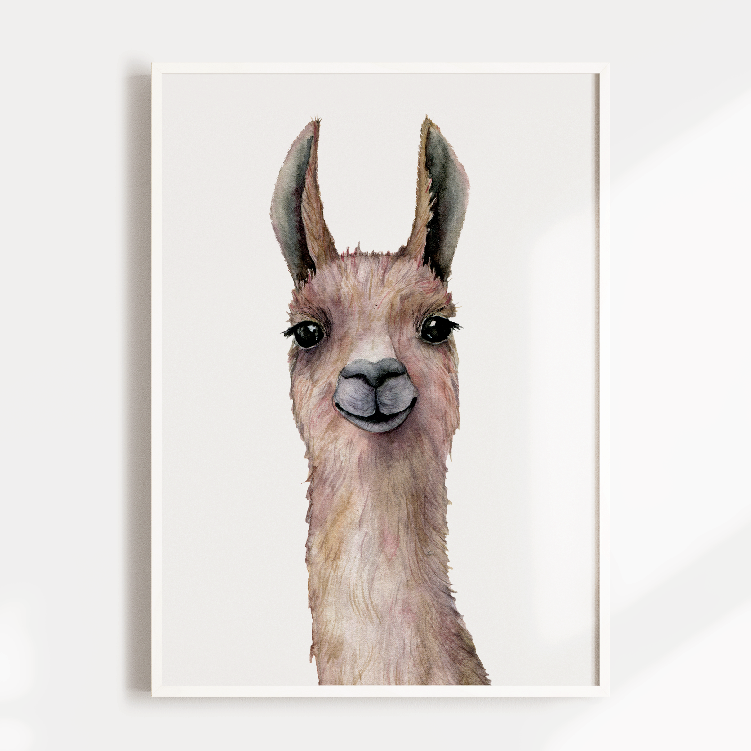 Llama Nursery Wall Art Print