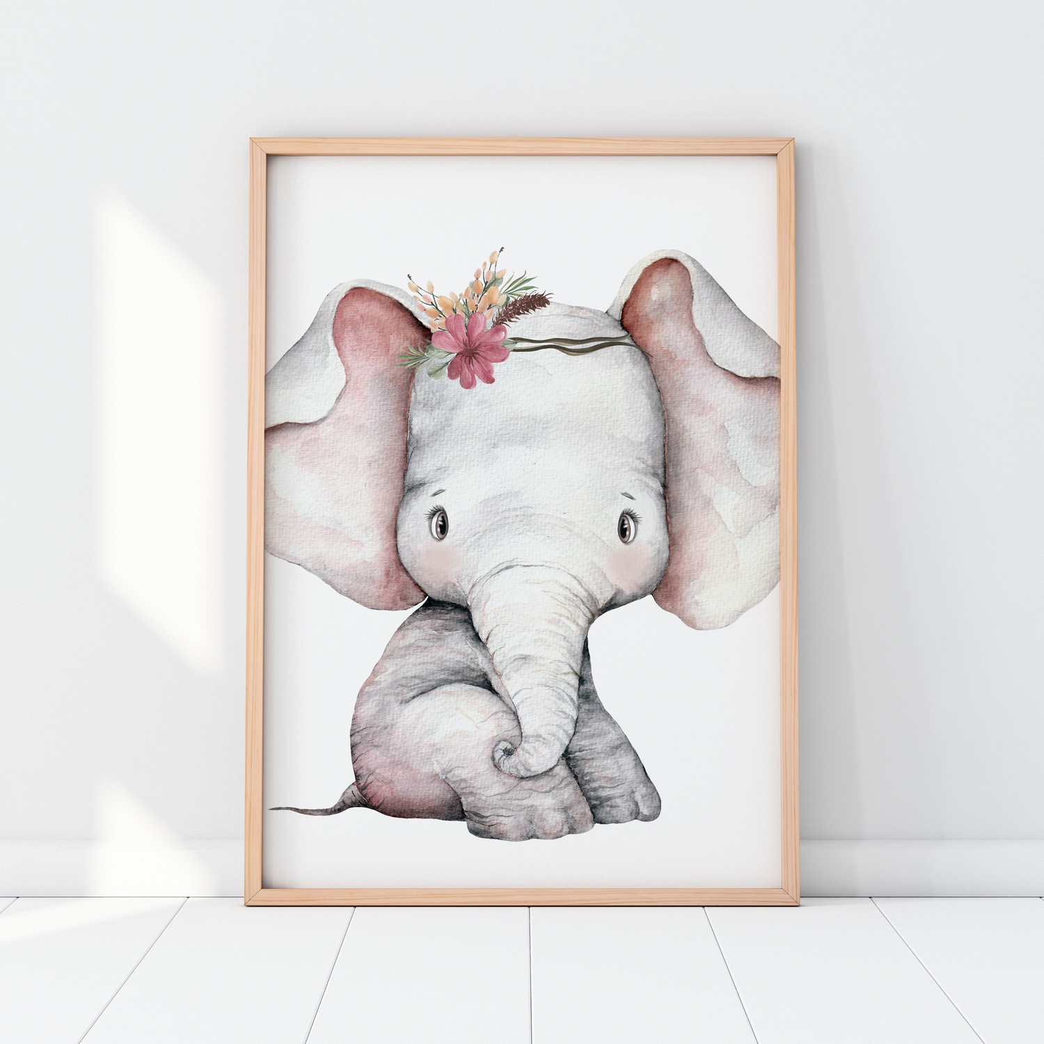 Woodland Elephant Print
