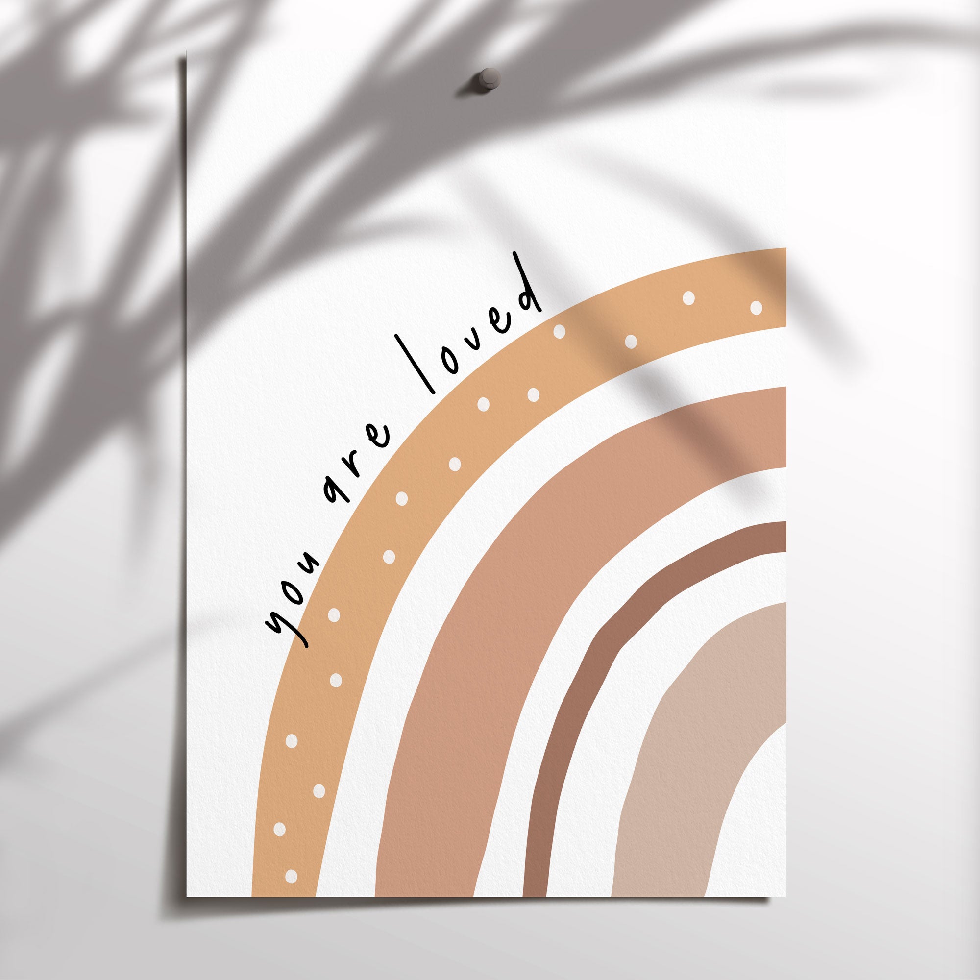 You Are Loved Rainbow Print
